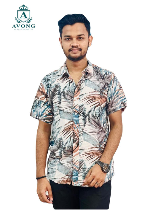 Men's Printed Half Shirt